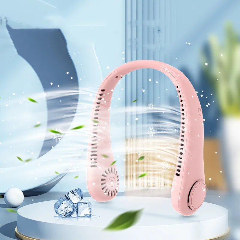 Arctic Breeze™ Bladeless Neck Fan | Rechargeable 360° Cooling Fan.