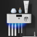 Intelligent UV Toothbrush Sterilizer with Automatic Toothpaste Dispenser - Wall Mounted, Space Saving, Advanced UV Sterilizatio