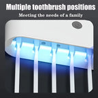 Intelligent UV Toothbrush Sterilizer with Automatic Toothpaste Dispenser - Wall Mounted, Space Saving, Advanced UV Sterilizatio