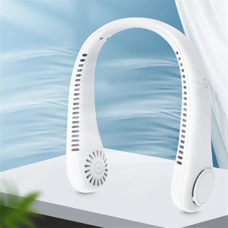 Arctic Breeze™ Bladeless Neck Fan | Rechargeable 360° Cooling Fan.