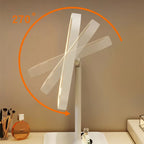 Illuminate Your Beauty: 1Pc LED Modern Desktop Vanity Mirror with 3 Color Light for Effortless Makeup Application