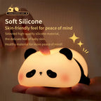 Rechargeable Sensor Touch Night Lights Cute Panda Silicone Lamp LED Dimming Lamp Bedside Decor Kids Night Light Birthday Gift