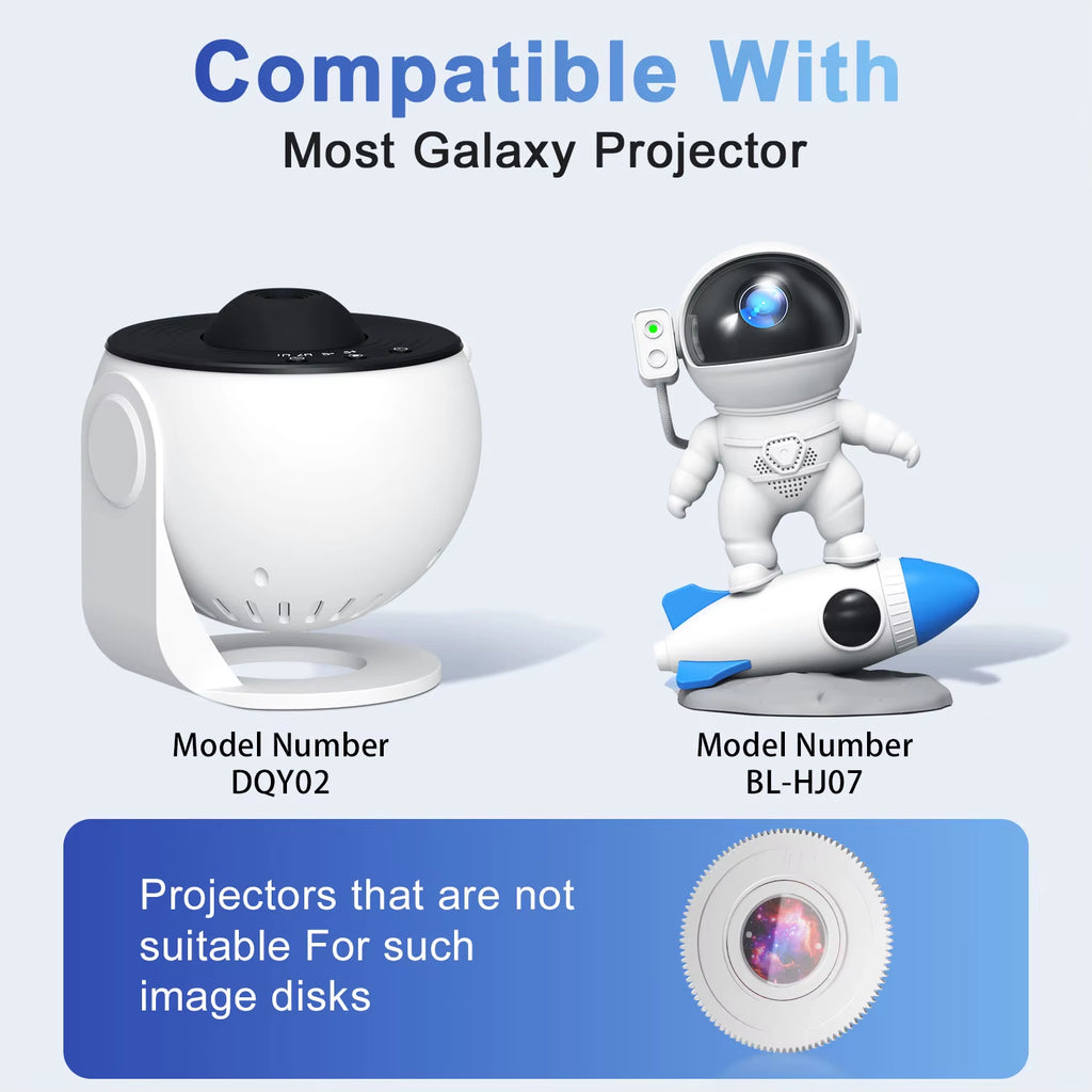 Night Light Galaxy Projector Starry Sky Projector Planetarium Lamp 6 Pack (Projector Not Included)