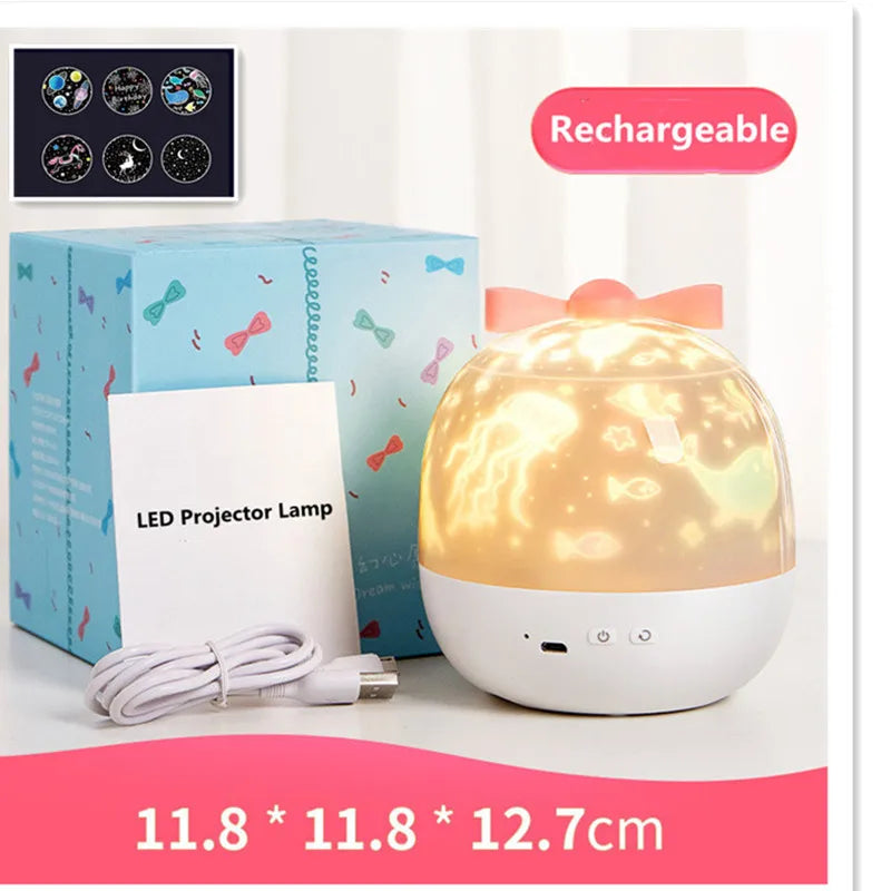 Starry Sky Projector Planetarium Lamp Romantic Room Ceiling Project Lamp for Kids Bedroom Decor Valentine'S Day Gift 12 Films