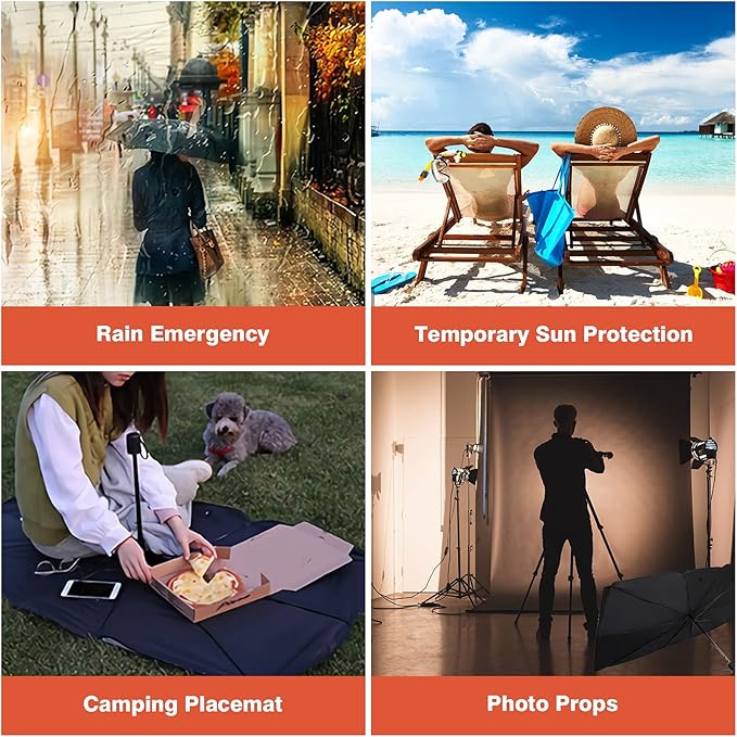 Home Pulse™ Car Windshield Sun Umbrella | Foldable UV Heat Shield.