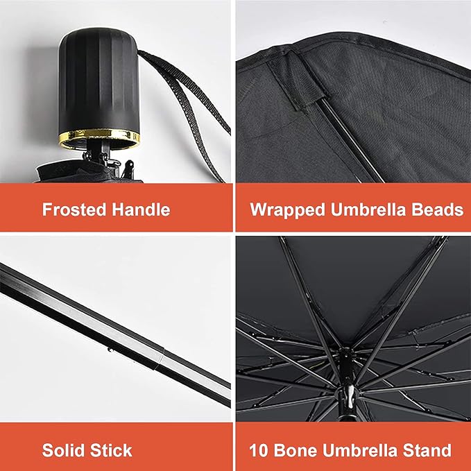 Home Pulse™ Car Windshield Sun Umbrella | Foldable UV Heat Shield.