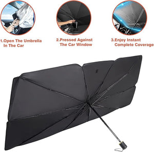 Home Pulse™ Car Windshield Sun Umbrella | Foldable UV Heat Shield.