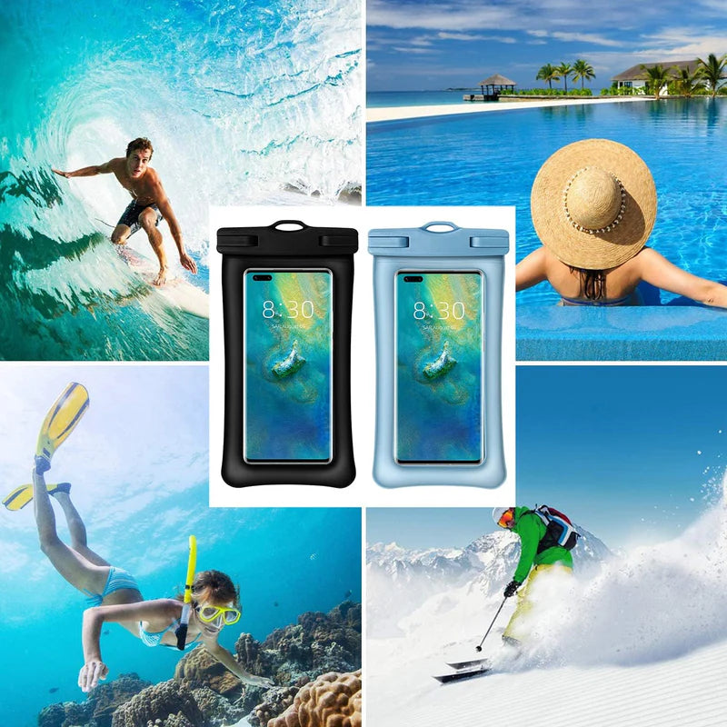 Floating Waterproof Phone Pouch | IPX8 Waterproof Mobile Case | Touch Screen Dry Bag.