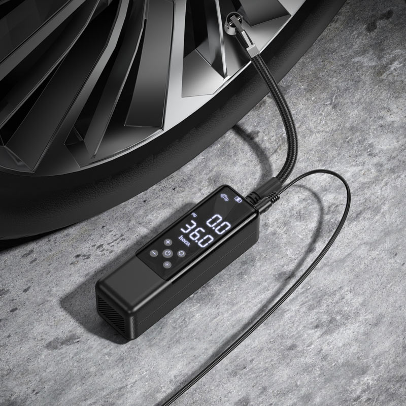 🚗 Smart Display Portable Air Compressor | Digital Tire Inflator Pump | USB Rechargeable | Car, Bike & Motorcycle Air Pump.