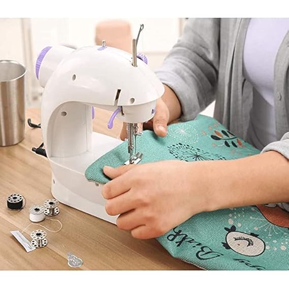 Mini 4-in-1 Electric Household Sewing Machine | Portable Sewing Machine | 12 Stitch Patterns.