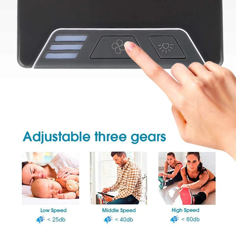 ❄️ Mini Air Conditioning Fan | 3-in-1 Portable Air Cooler | USB Personal Air Cooler with Humidifier & Air Purifier.