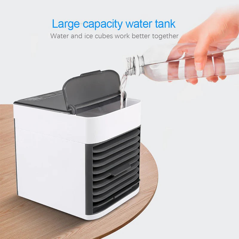 ❄️ Mini Air Conditioning Fan | 3-in-1 Portable Air Cooler | USB Personal Air Cooler with Humidifier & Air Purifier.