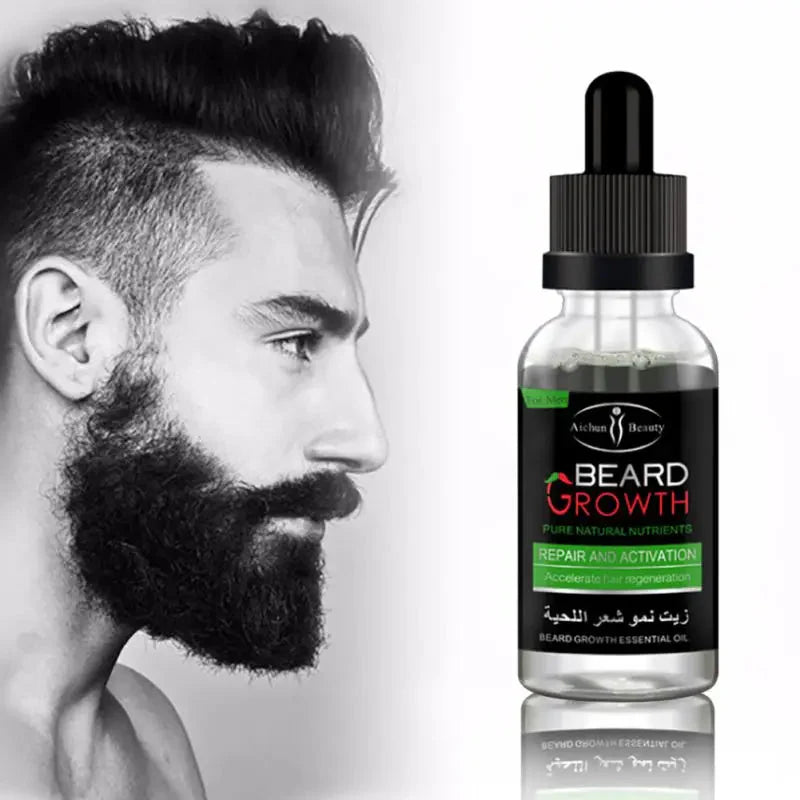 🧔 Natural Men Beard Oil | Beard Growth & Softening Oil | Premium Beard Care for Men.